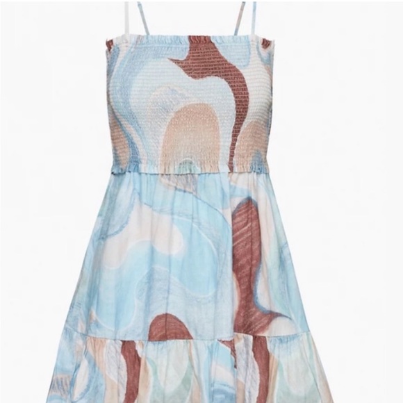 Wilfred Tempest Sleeveless Linen Printed Mini Dress - Picture 1 of 10